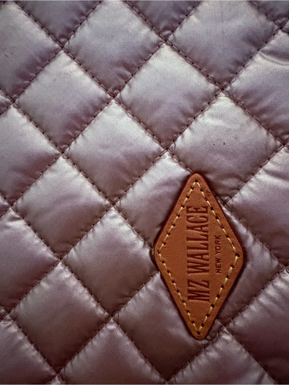 MZ Wallace Quilted Rose Gold Pouch perfect for laptop 13x10” never used - Picture 4 of 5